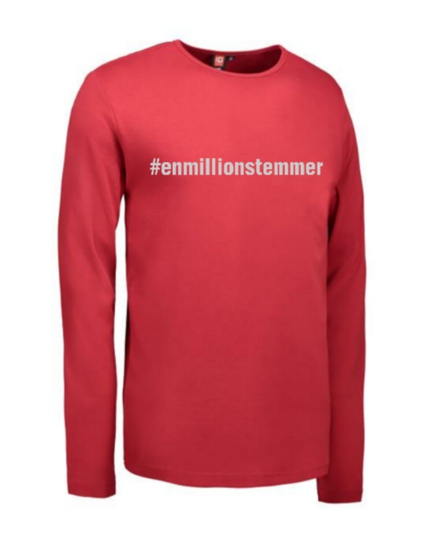 #Enmillionstemmer - T-shirt langærmet Unisex