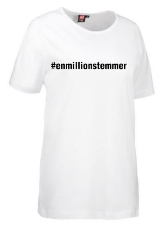 #Enmillionstemmer - T-shirt Dame