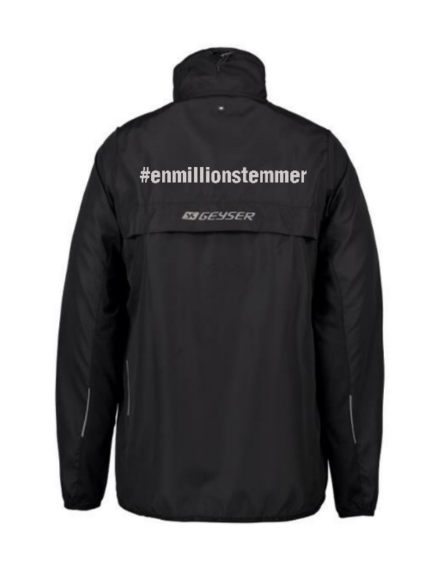 #Enmillionstemmer - Løbejakke Unisex