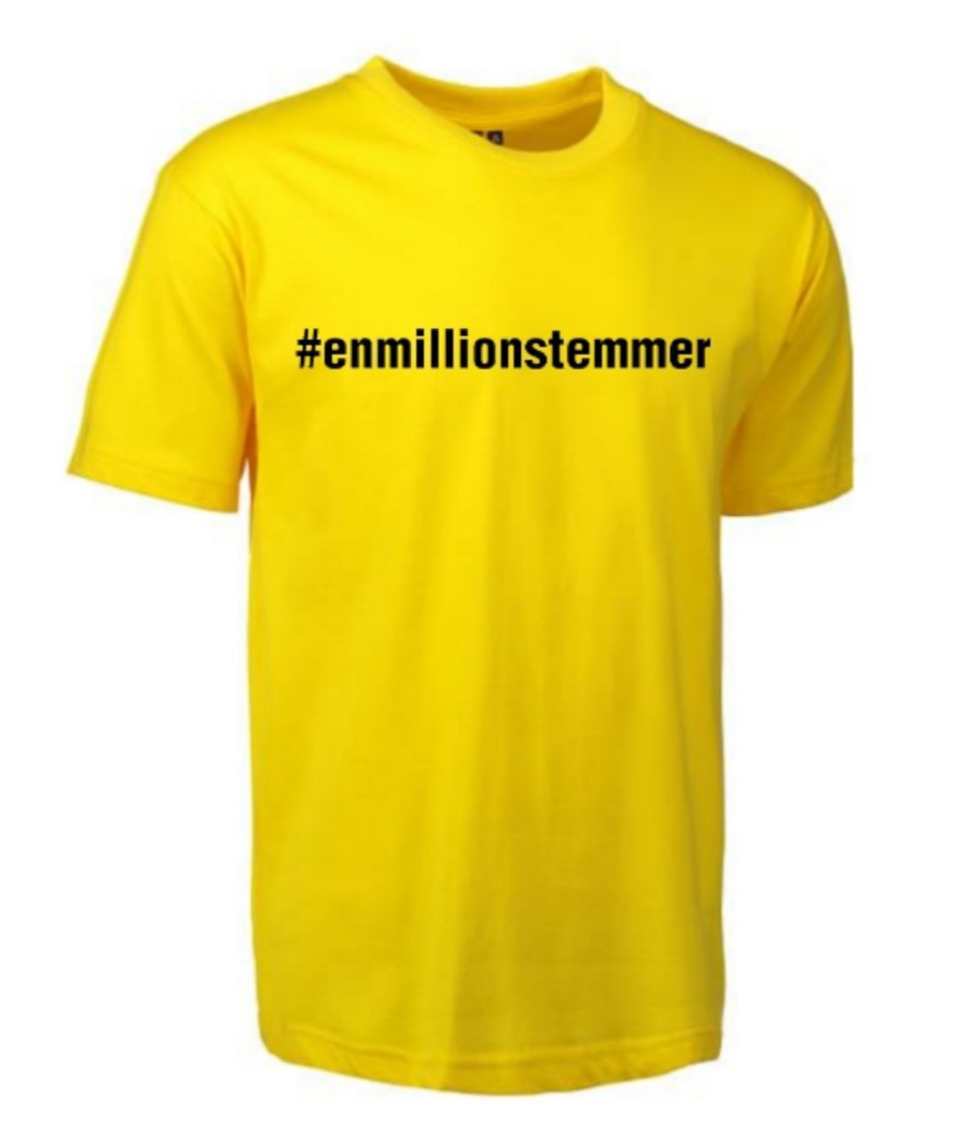 Enmillionstemmer T-shirt Unisex