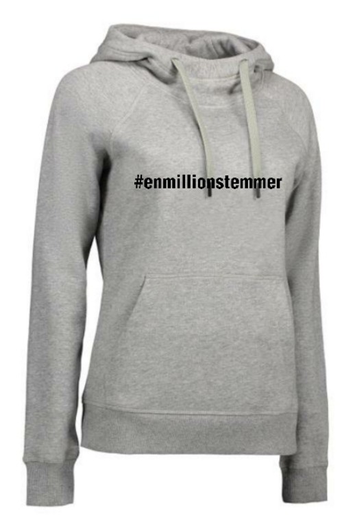 Core Hoodie Dame - #enmillionstemmer