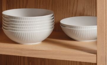 Eva Trio pastaskåle 8 stk + 4 viskestykker 
