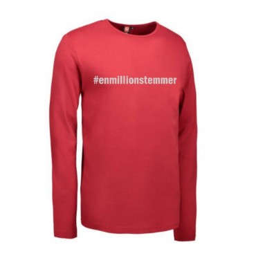 #Enmillionstemmer - T-shirt langærmet Unisex