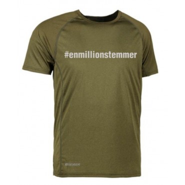 Løbe T-shirt Unisex - #Enmillionstemmer