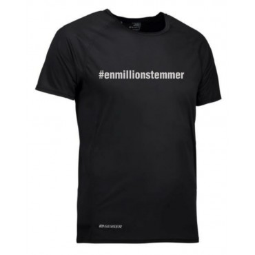 Løbe T-shirt Unisex - #Enmillionstemmer