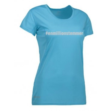 Løbe T-shirt Dame - #Enmillionstemmer