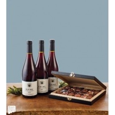 Boncoca vinpakke med chokolade
